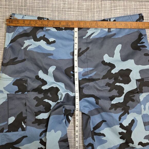 NWOT ROTHCO Military BDU Cargo Shorts Camo Blue 10.5 inseam Men's XXL Reg 43-47" - Picture 4 of 13